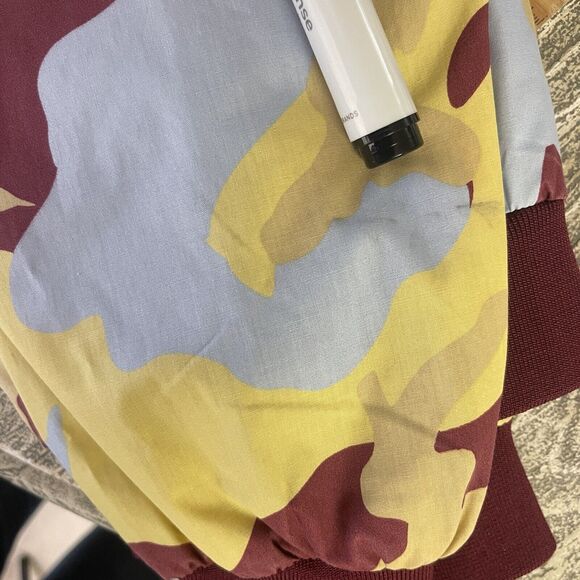 Members Only Iconic Racer Jacket Small Camo Bomber Burgundy 80’s Fashion Retro - Picture 4 of 15